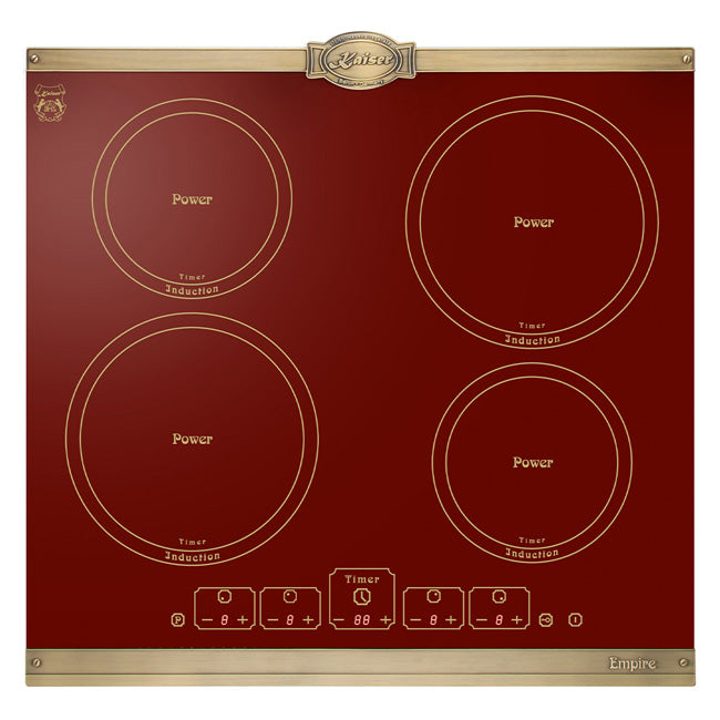 Empire 58cm Red Glass Induction Hob (Red)