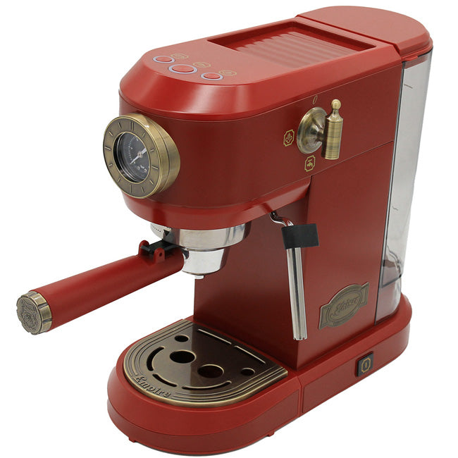 Empire Espresso Coffee Machine, Toaster & Kettle Bundle (Red)