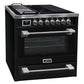 Avantgarde Pro Induction Range Cooker & 90cm Cooker Hood (Black)