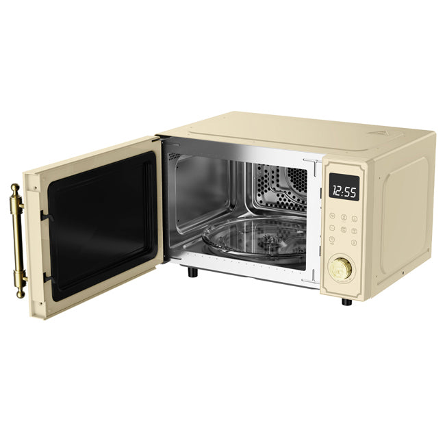 Empire 900W Microwave, Coffee Machine & Toaster Bundle (Ivory)