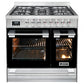 Avantgarde Pro 90cm Double Cavity Dual Fuel Range Cooker (Stainless Steel)