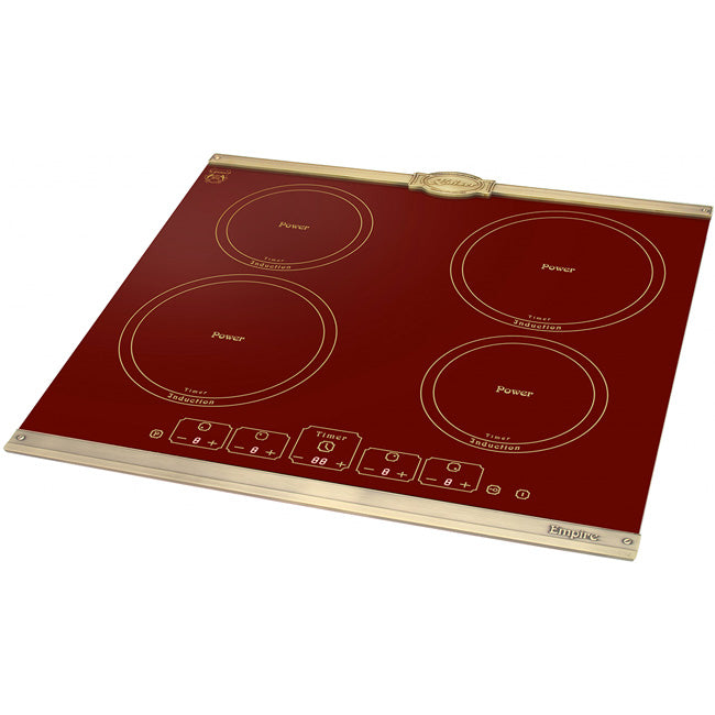 Empire 58cm Red Glass Induction Hob (Red)