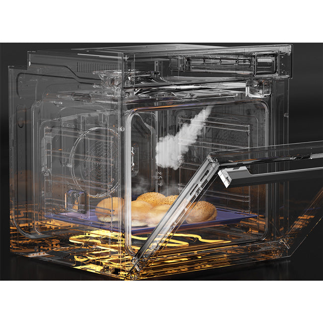 La Perle Noire TFT Display Electric Steam Oven (Black Moire)