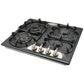 Empire Electric Oven & 4 Burner Gas Hob Bundle (Black Silver)