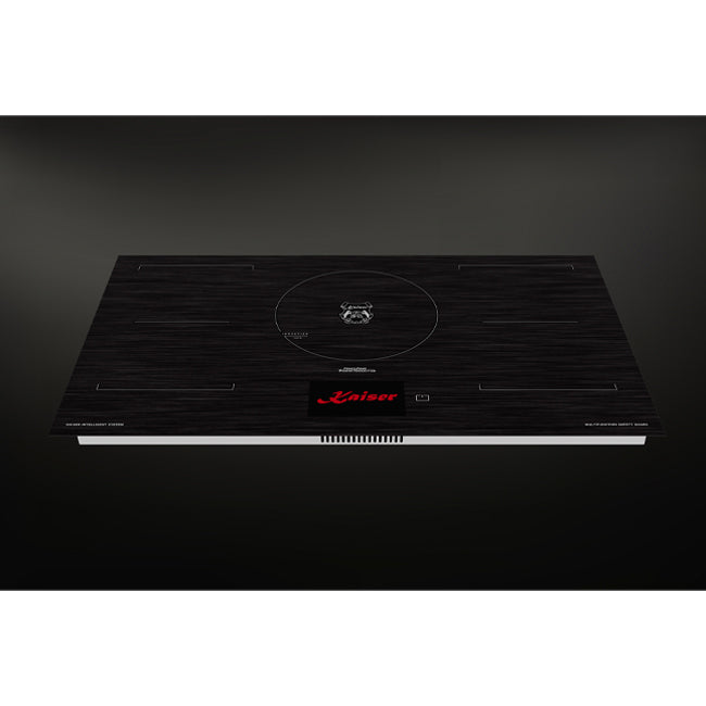 La Perle Noire 90cm Induction Hob & 90cm TFT Cooker Hood (Black Moire)