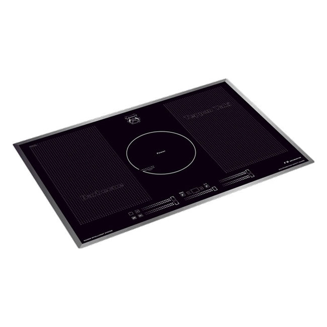 La Perle Noire 77cm Induction Hob & 90cm TFT Cooker Hood (Black)