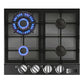 Grand Chef Gas Oven & 4 Burner Gas Hob Bundle (Black)