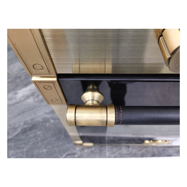 Art Deco 60cm Electric Oven & Downdraft Induction Hob Bundle (Black)