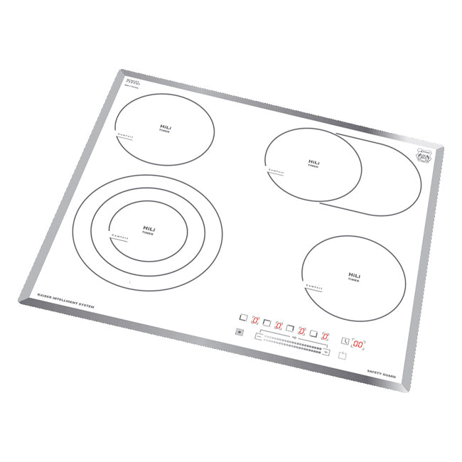 Grand Chef Gas Oven & 4 Burner Ceramic Hob Bundle (White)