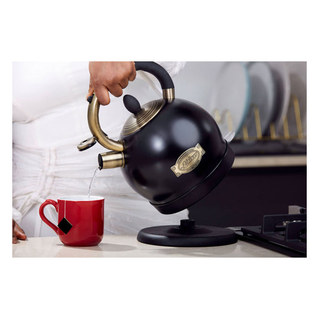 Empire Espresso Coffee Machine & Kettle Bundle (Black)