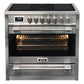 Avantgarde Pro Induction Range Cooker & 90cm Cooker Hood (Stainless Steel)