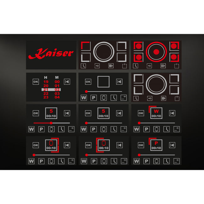 La Perle Noire 90cm Induction Hob & 90cm TFT Cooker Hood (Black Moire)