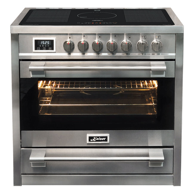 Avantgarde Pro Induction Range Cooker & 90cm Cooker Hood (Stainless Steel)