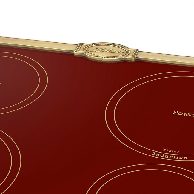 Empire 58cm Red Glass Induction Hob (Red)