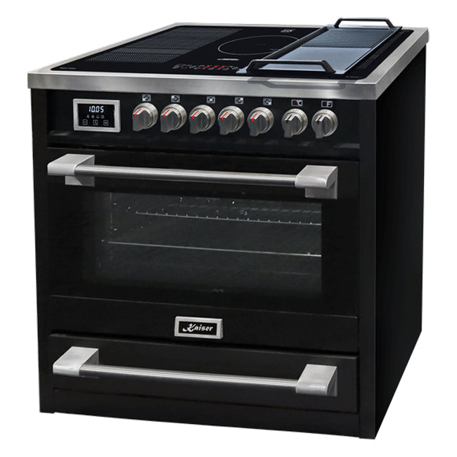 Avantgarde Pro Induction Range Cooker & 90cm Cooker Hood (Black)