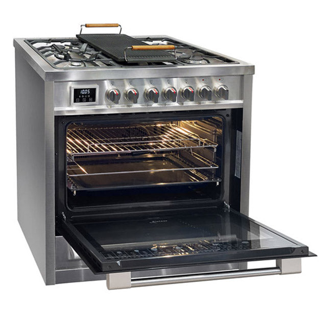Avantgarde Pro Dual Fuel Range Cooker & 90cm Hood Bundle (Stainless Steel)