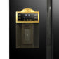 Art Deco American Style Plumbed Fridge Freezer (Black)