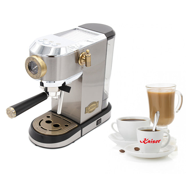 Empire Espresso Coffee Machine & Toaster Bundle (Stainless Steel)