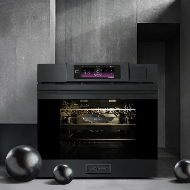 La Perle Noire Steam Oven & Built In Combination Oven Bundle (Black Moire)