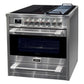 Avantgarde Pro Induction Range Cooker & 90cm Cooker Hood (Stainless Steel)