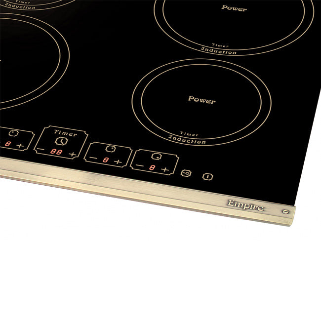 Empire 60cm Induction Hob & Cooker Hood Bundle (Black)