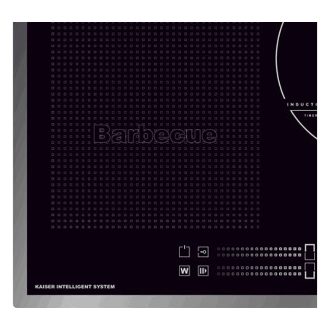 La Perle Noire 77cm Induction Hob & 90cm TFT Cooker Hood (Black)