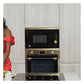 Art Deco Electric Oven & Built-in Microwave Bundle (Black)