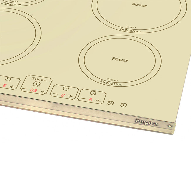 Empire 58cm Ivory Glass Induction Hob (Ivory)