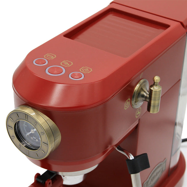 Empire Espresso Coffee Machine, Toaster & Kettle Bundle (Red)