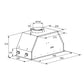 Grand Chef Built In Cooker Hood (Black Glass)