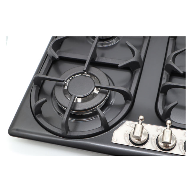 Empire Electric Oven, Gas Hob & Cooker Hood Bundle (Black Silver)