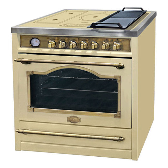 Empire Induction Range Cooker & 90cm Cooker Hood Bundle (Ivory)