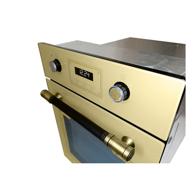 Art Deco 45cm Electric Oven & 58cm Free Zone induction Hob (Ivory)