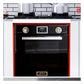 Grand Chef Gas Oven & 4 Burner Gas Hob Bundle (Black)