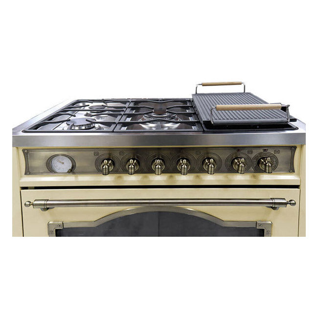 Empire Dual Fuel Range Cooker & 90cm Hood Bundle (Ivory)