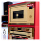 Art Deco Electric Oven & Built-in Microwave Bundle (Ivory)