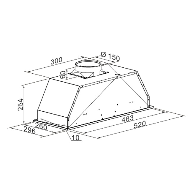 Avantgarde Pro Built In Cooker Hood (Stainless Steel)