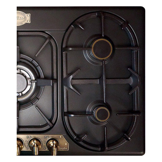 Empire Gas Oven & 5 Burner Gas Hob Black Bundle