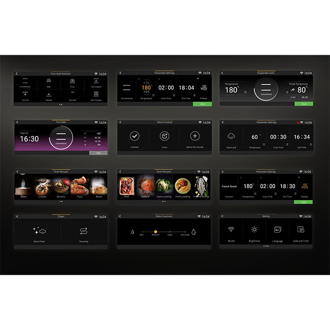 Art Deco 90cm TFT Display Steam Oven (Graphite Grey)