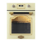 Art Deco 45cm Electric Oven & 58cm Free Zone induction Hob (Ivory)