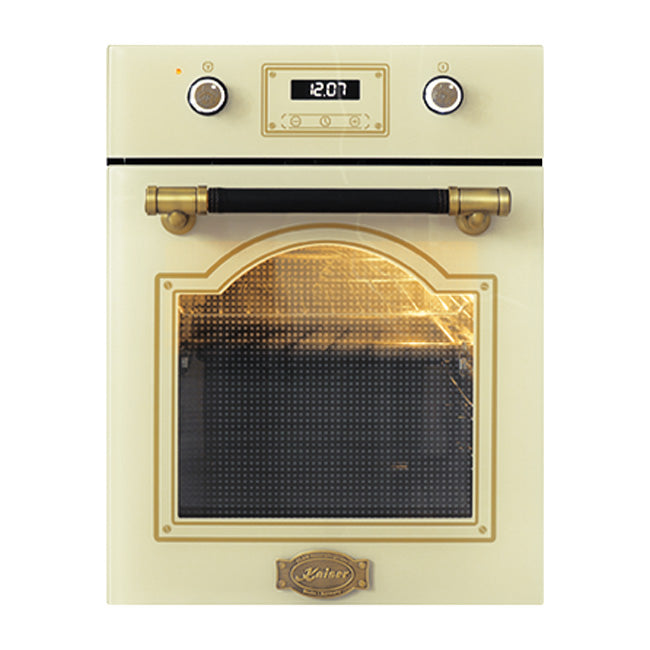 Art Deco 45cm Electric Oven & 58cm Free Zone induction Hob (Ivory)
