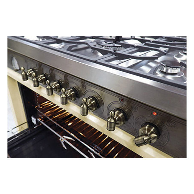 Empire Dual Fuel Range Cooker & 90cm Hood Bundle (Ivory)