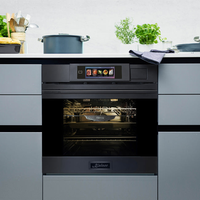 La Perle Noire Steam Oven & Built In Combination Oven Bundle (Black Moire)