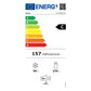 Empire Slim 60cm Fridge Freezer (Black)
