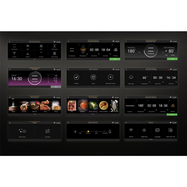 La Perle Noire Steam Oven & Built In Combination Oven Bundle (Black Moire)