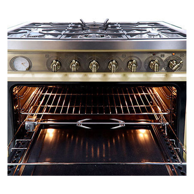 Empire Dual Fuel Range Cooker & 90cm Hood Bundle (Ivory)