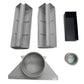 Art Deco 60cm Electric Oven & Downdraft Induction Hob Bundle (Black)