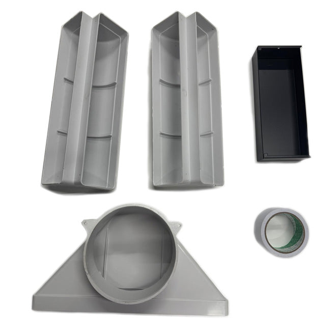 Art Deco 60cm Electric Oven & Downdraft Induction Hob Bundle (Black)