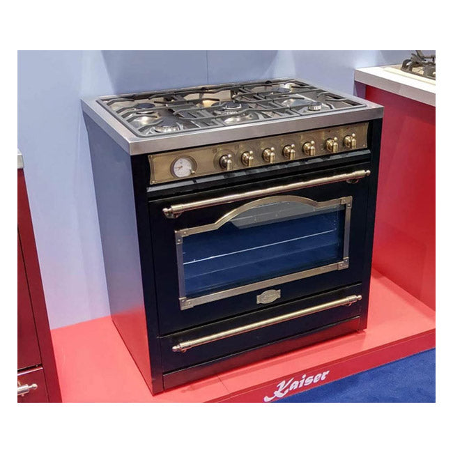 Empire Dual Fuel Range Cooker & 90cm Hood Bundle (Black)