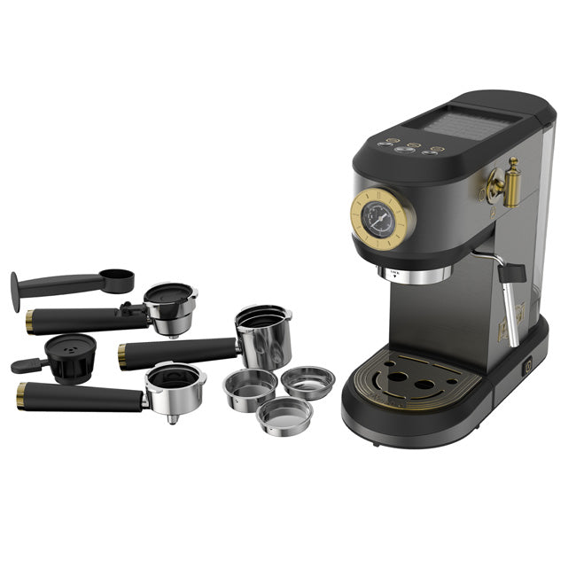 Empire Espresso Coffee Machine & Kettle Bundle (Black)